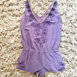 [Twelfth Street] 100% Silk Lilac Romper